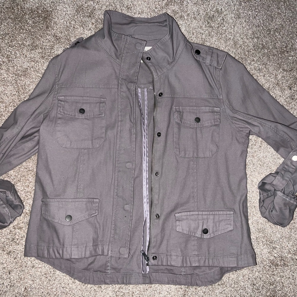 Charlotte Russe grey denim jacket